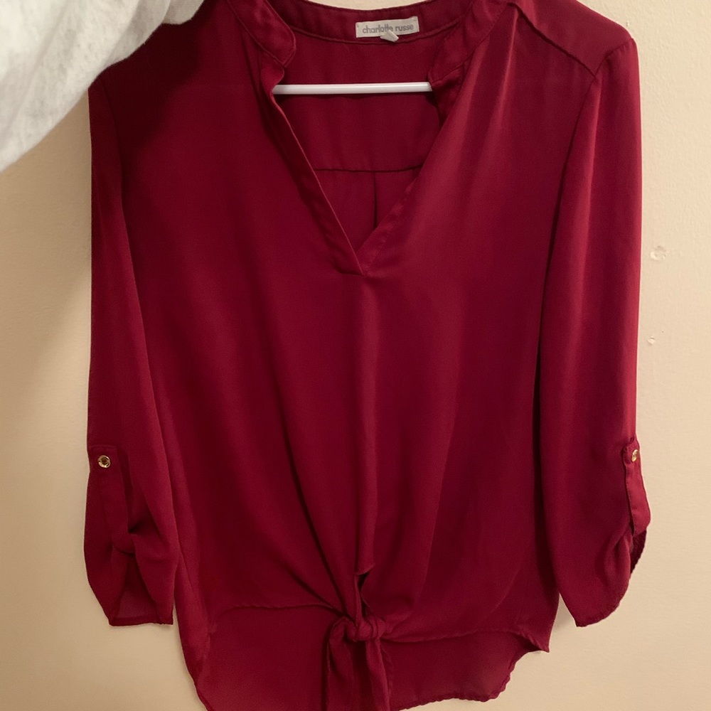 Red blouse